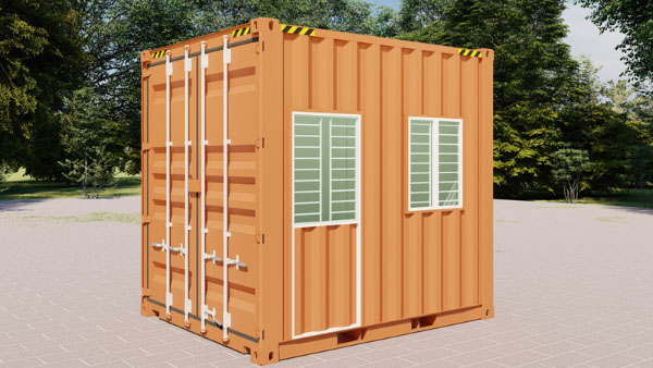 Container 10 feet có kích thước nhỏ gọn, phù hợp để vận chuyển hàng hóa nhỏ gọn