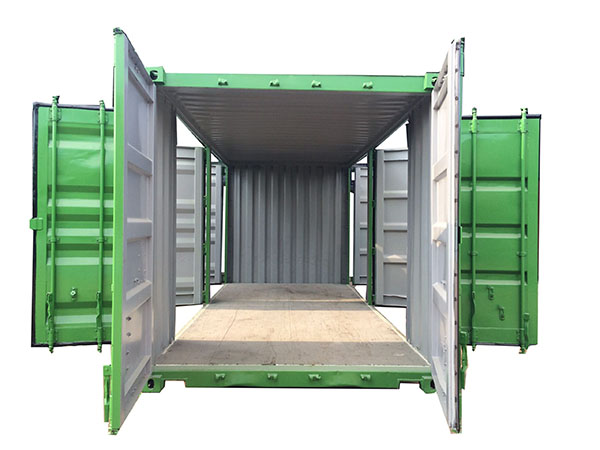 Cont mở bên hông có che bạt bên trong để bảo quản tốt hàng hoá
