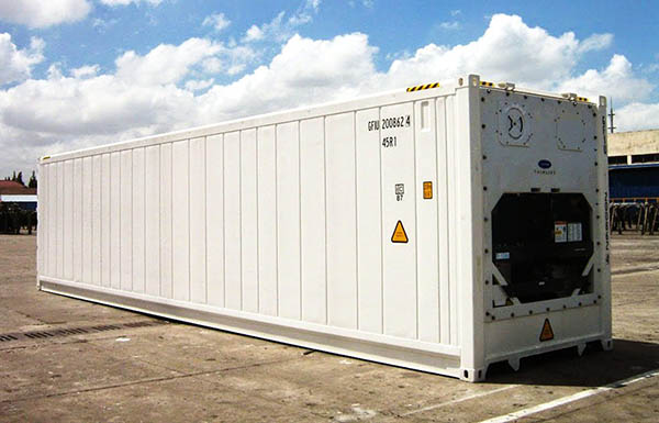 Cont 45 feet lạnh lẽo được dùng vô tàng trữ và vận gửi những loại sản phẩm hoá với đòi hỏi về nấc nhiệt độ nhất định