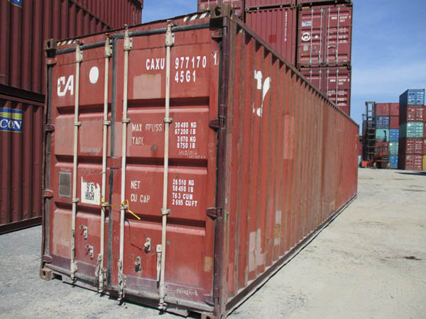 Cont 40’ cao có sự mở rộng về chiều cao nên có sức chứa lớn hơn