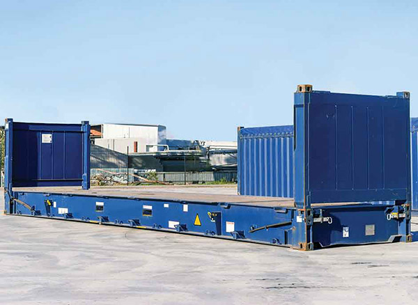 Cấu tạo của container 40 feet flat rack