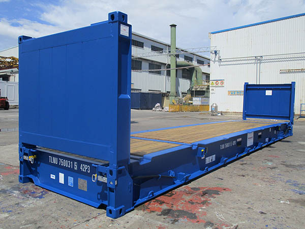 Flat Rack Container có phần trên và bên hông mở