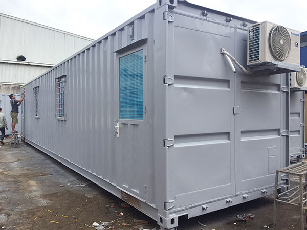 Thiết kế và cải tạo container vận chuyển hàng thành container văn phòng