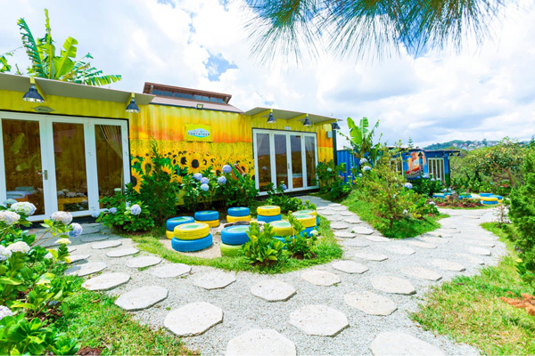 Không gian nghỉ dưỡng siêu đáng yêu của Đà Lạt Hotel Container