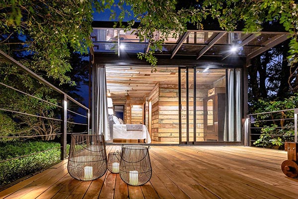 Kết hợp xây nhà container 1 tầng đơn giản, gần gũi