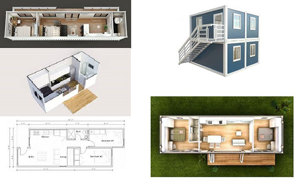 Phân chia nhà trọ container thành nhiều phòng riêng biệt, đầy đủ tiện nghi