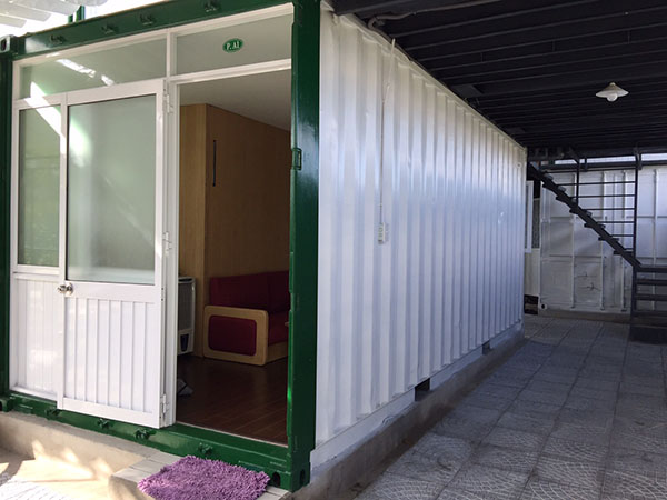 Hình ảnh về nhà trọ container 1 tầng riêng biệt kích thước nhỏ gọn