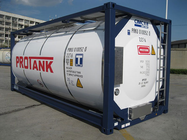 Container Tank là thùng chứa hình trụ được sử dụng để chứa chất lỏng, nhiên liệu, hóa chất