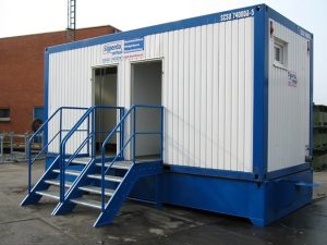 Container nhà vệ sinh là loại nhà vệ sinh được tạo ra từ container đã qua sử dụng