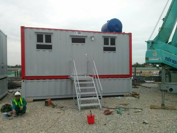 Container nhà vệ sinh thường được lắp đặt tại các công trường