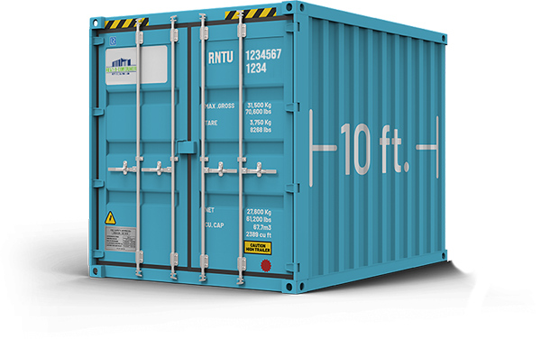 Container 10ft là có kích thước nhỏ nhất, ít được sử dụng