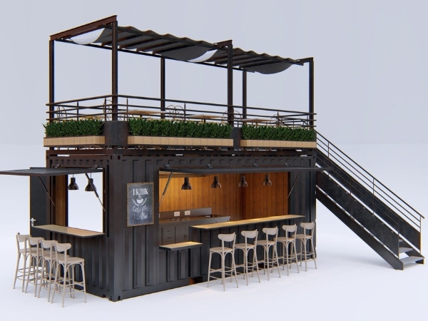 Container cà phê có thể biến hóa đa dạng theo nhiều phong cách khác nhau