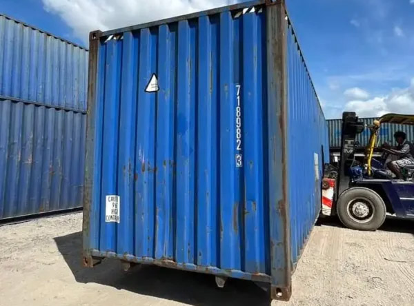 Kích thước container cũ không thay đổi so với container mới