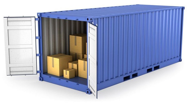 Kiện hàng đóng thùng vận chuyển bằng container