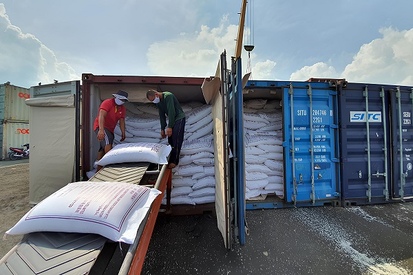 Xuất khẩu gạo bằng container 20 feet