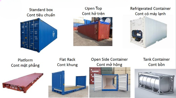 Nhận biết các loại container