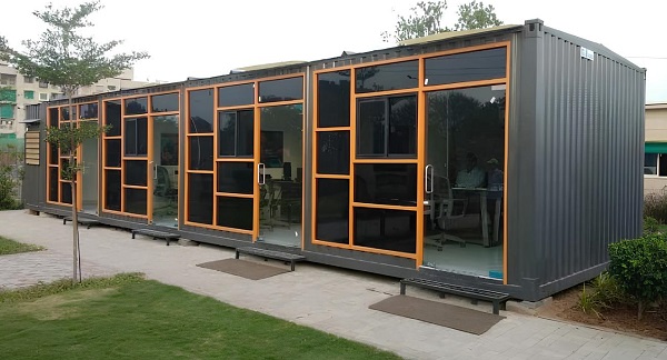 Sử dụng thùng container làm văn phòng làm việc