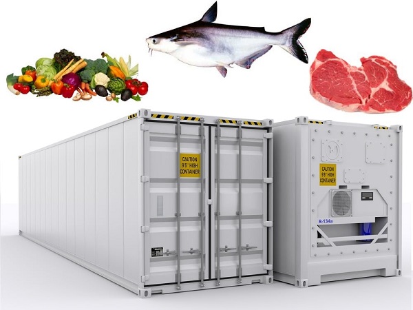 Nông sản, thuỷ sản xuất nhập khẩu trong container lạnh